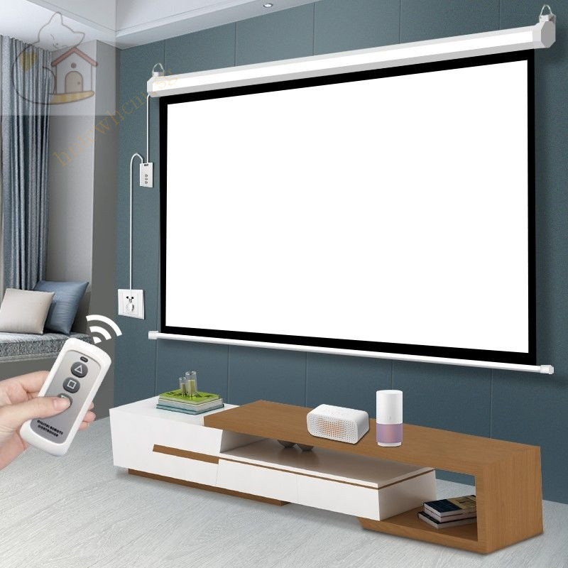 Upgrade 4K Nano Electric Projection Screen Remote Control Automatic ...