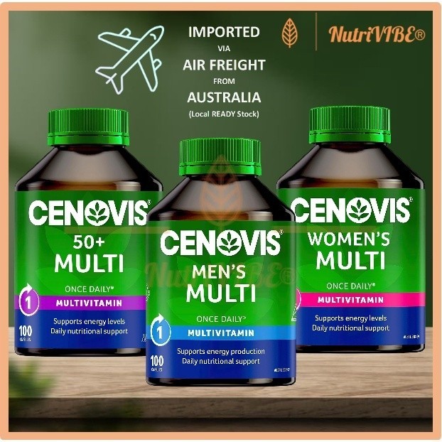 [Ready SG Stock] Cenovis Men's / Women's / 50+ Multivitamin For Energy