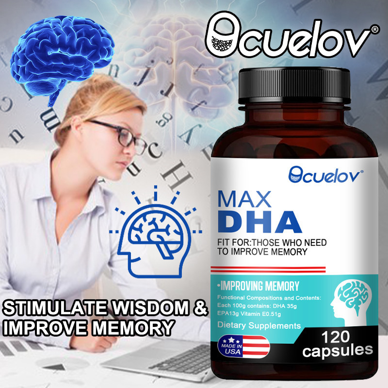 Bcuelov Fish Oil Supplement - High Strength DHA Formula to Support the ...