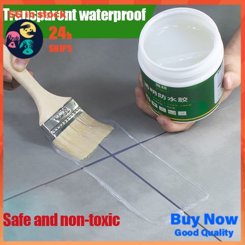 [SG Seller] Bathroom Transparent Waterproof Adhesive Toilet Water