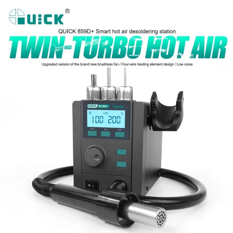 QUICK 859D + Rework Station Heat Gun Upgrade 857DW + Lead-Free Hot Air ...