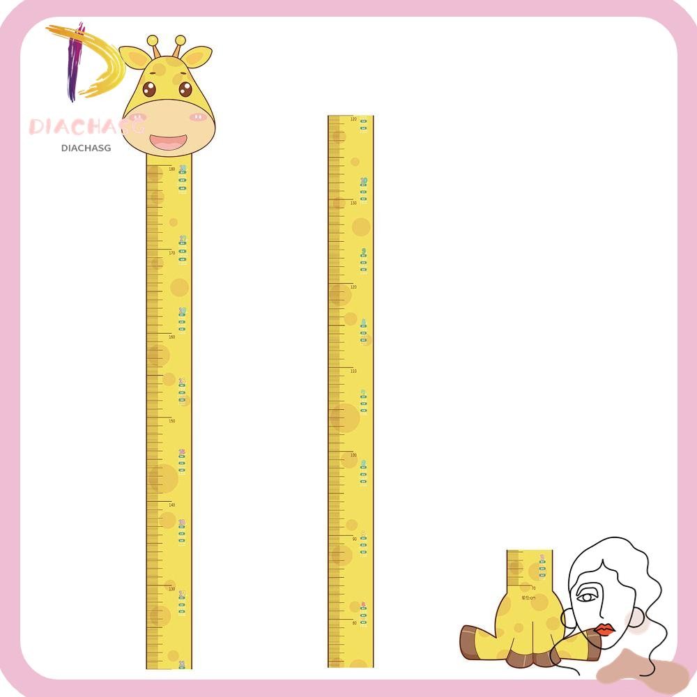 DIACHASG Height Measuring Ruler Stickers, Waterproof Cartoon Height ...