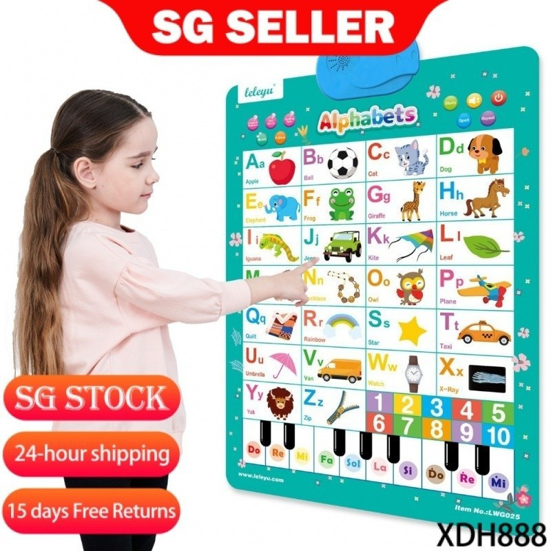 [SG stock Fast Shipping]Kids Electronic Logic Talking Poster ...