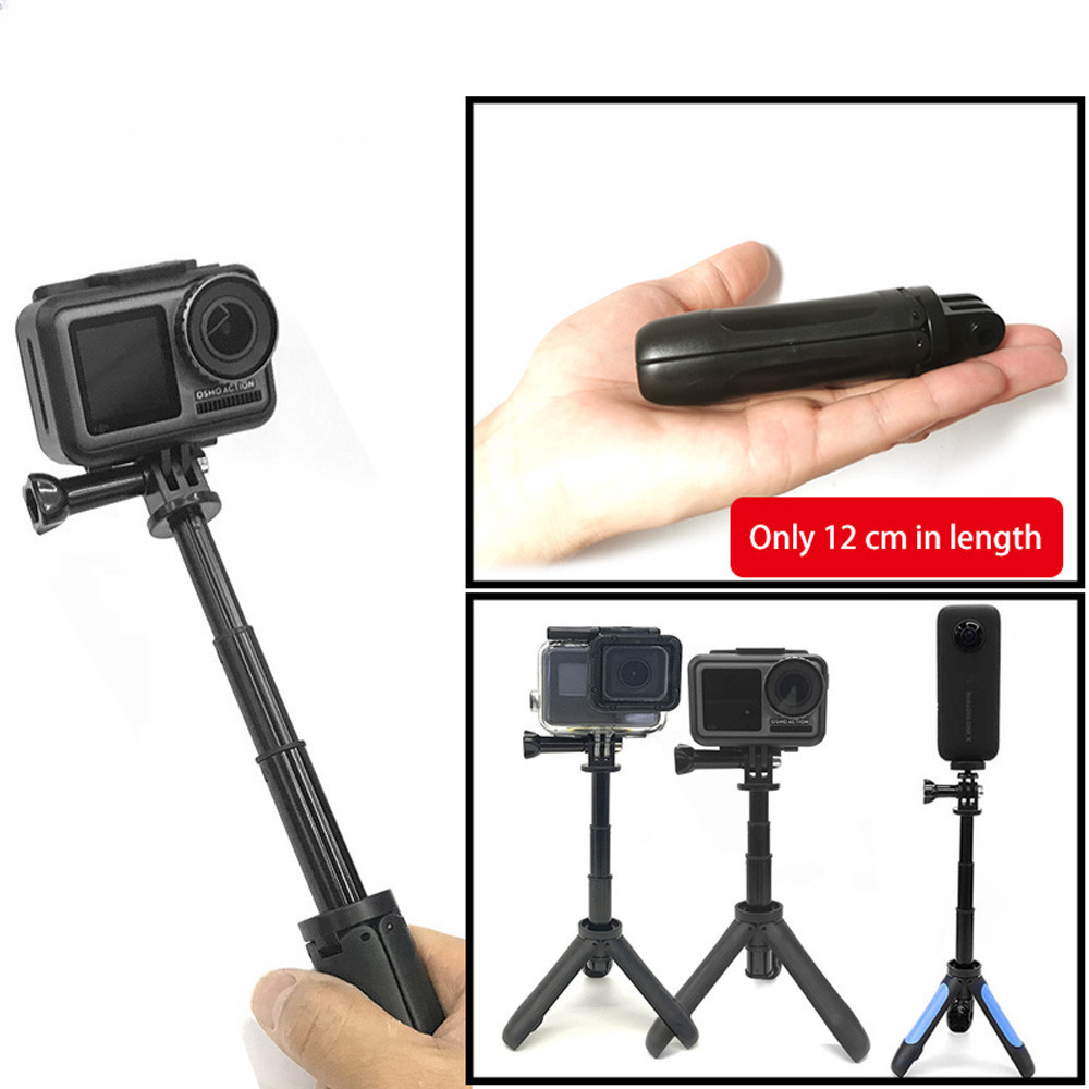 Mini Selfie Stick+Extendable Handle Tripod For GoPro Hero 12 8 7 6 5 4 ...