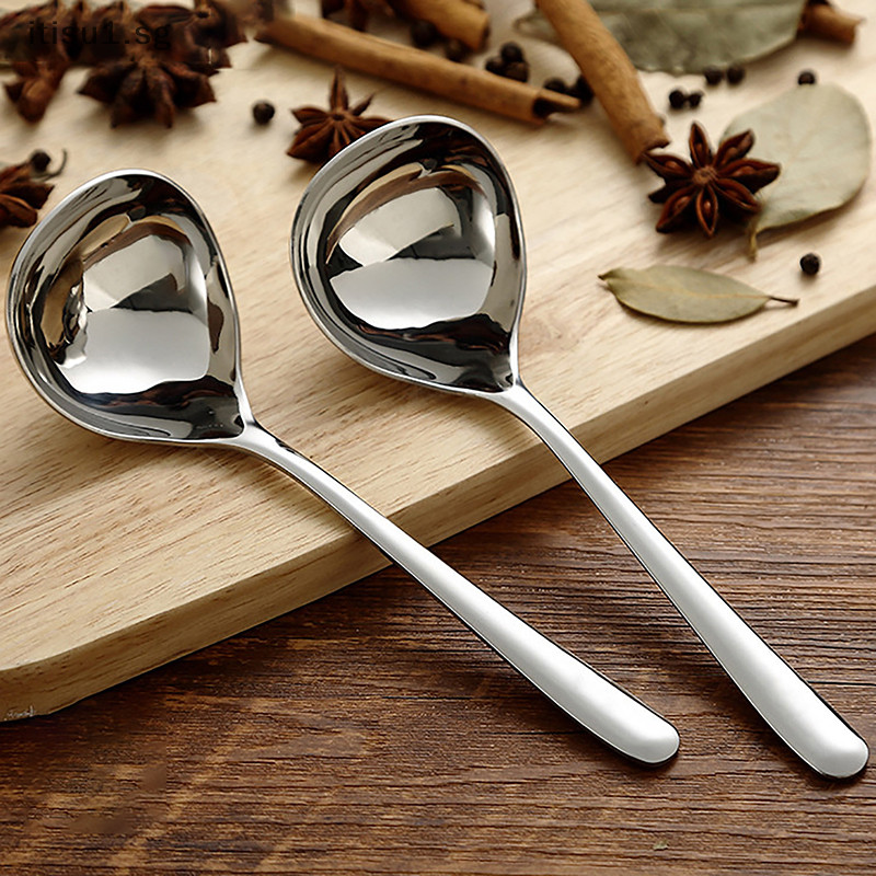 [Itisu] Stainless Steel Spoon Long Handle Tablespoons Hot Pot Soup
