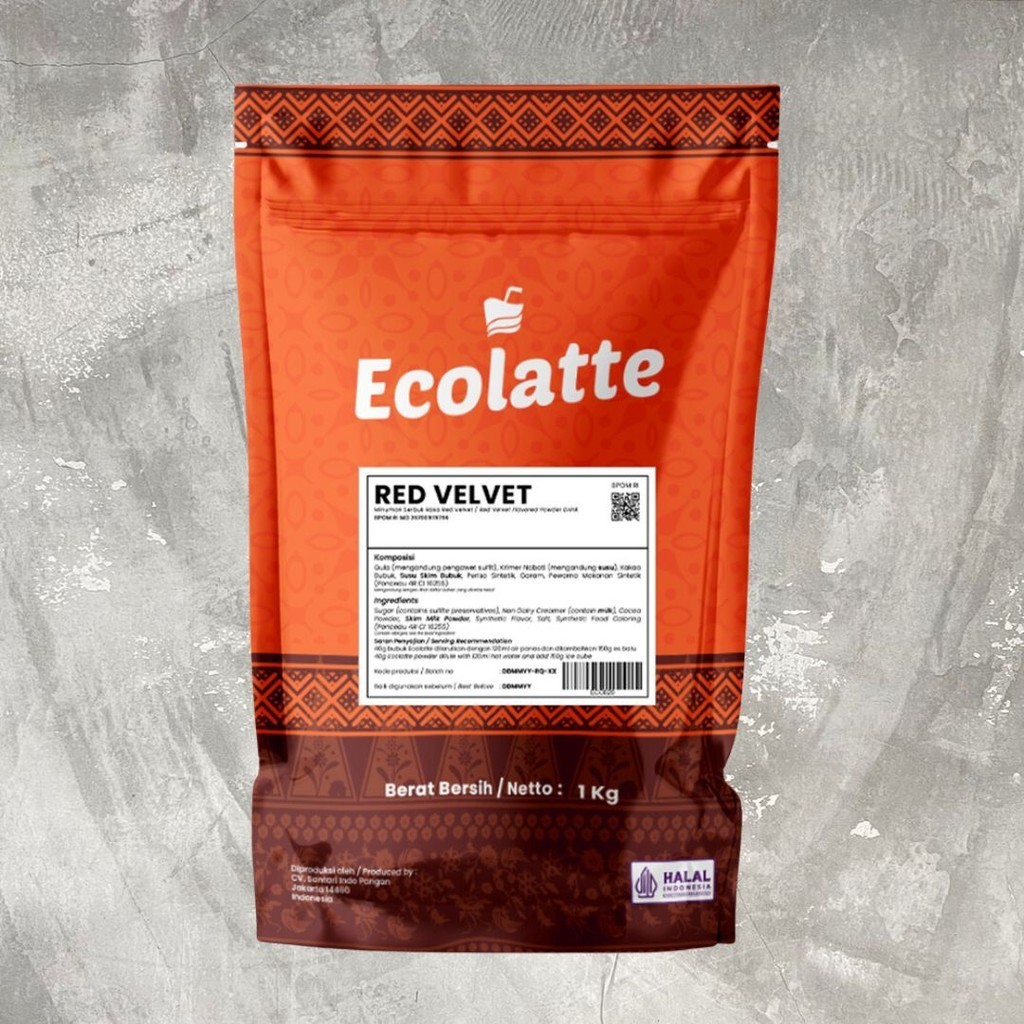 Ecolatte Red Velvet Contemporary Drink Powder Drink Powder | Shopee ...