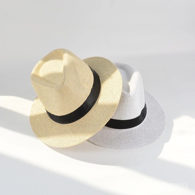 Papyrus Big Flat Brim Top Hat Summer Sun Protection Sun Hat Panama ...