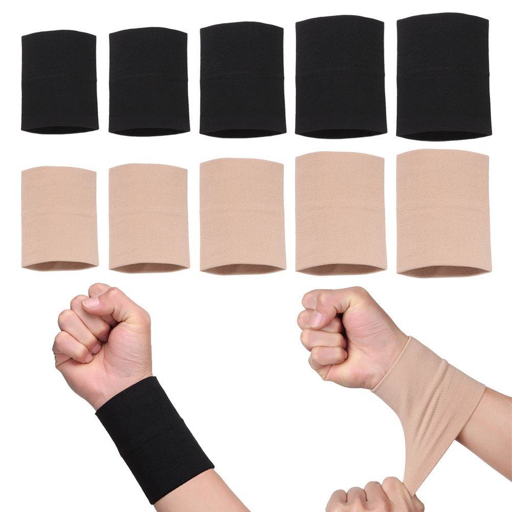Compression Wrist Wraps Sleeve Elastic Wrist Brace Wrist Supports Sport ...