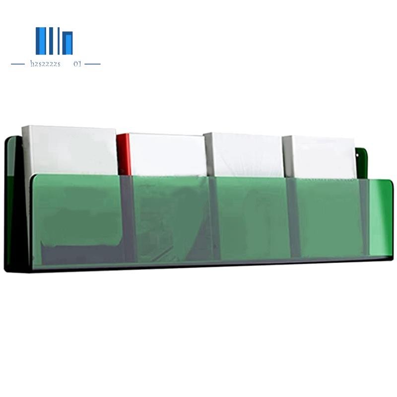40cm Long Acrylic Rack Wall Mounted Catalog Document Rack Brochure Rack ...