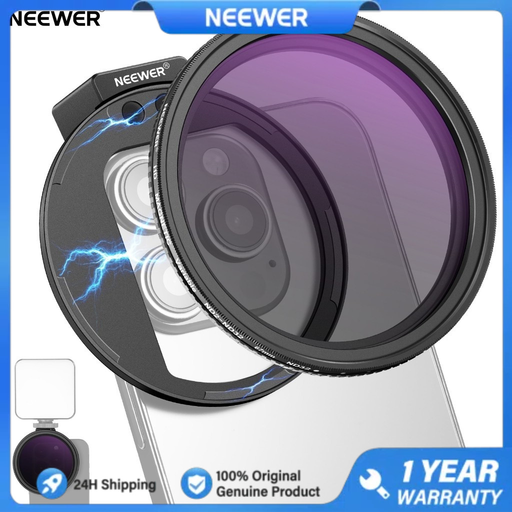 NEEWER Clip On 67mm ND2-32 Magnetic Phone Lens Filter Kit, Upgraded ...