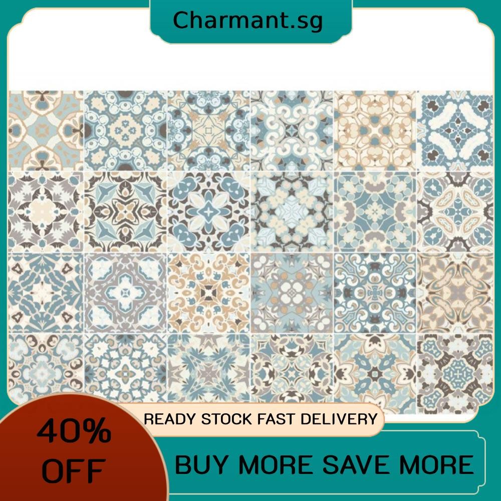 24pcs Self Adhesive Mosaic Kitchen Bathroom Tiles Stickers Waterproof ...