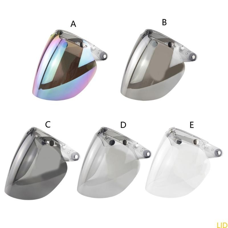 LID Universal 3-Snap Open Face Bubble Shield Visor Accessories for ...