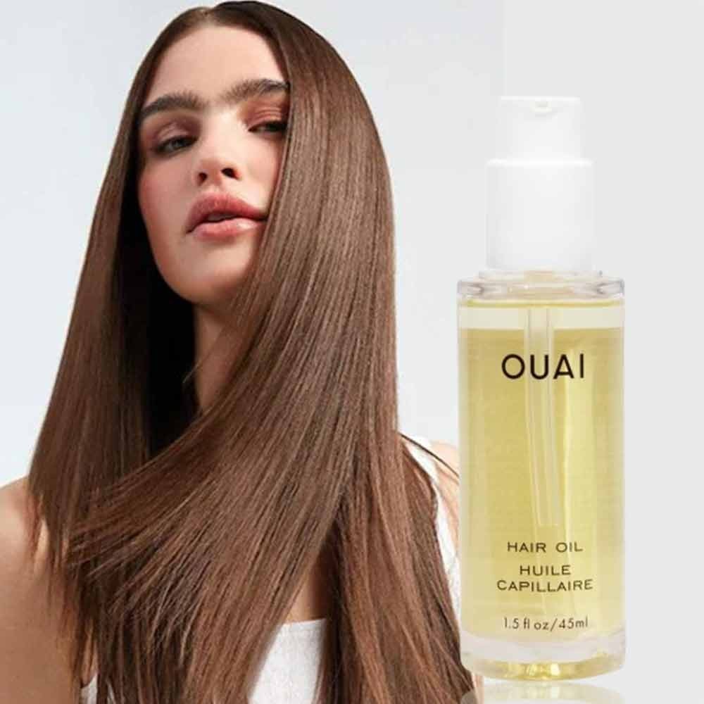 OUAI Hair Oil - Hair Heat Protectant Oil for Frizz Control - Adds Hair ...