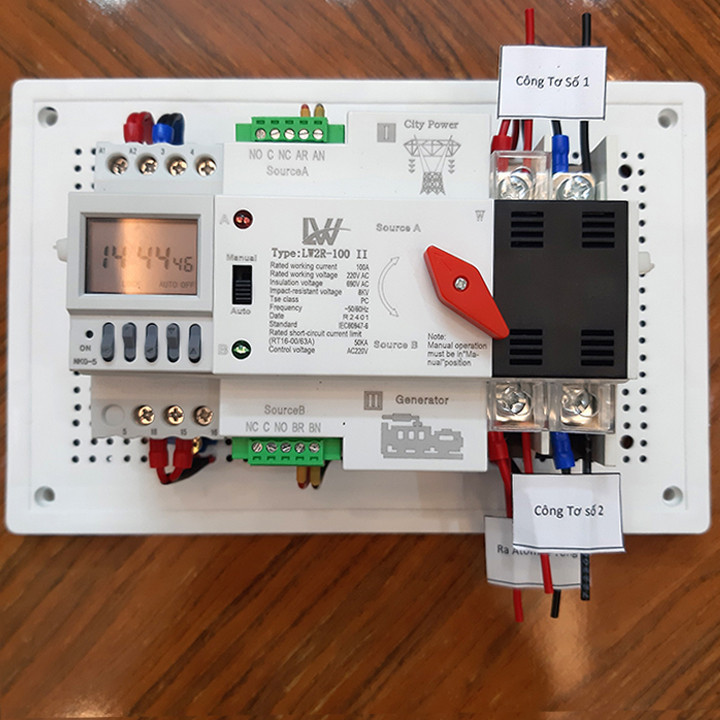 Ats set to reverse 2 meters - Inverter with 2 100A power sources ...