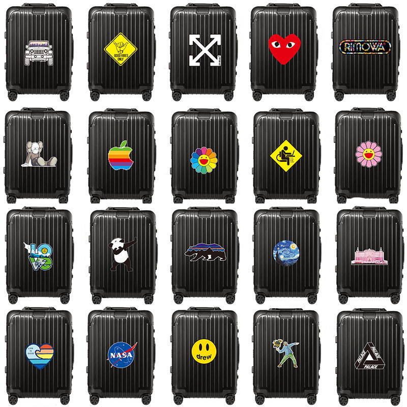 A5 Large and Trendy Brand Luggage and Travel Case Sticker Personalized ...