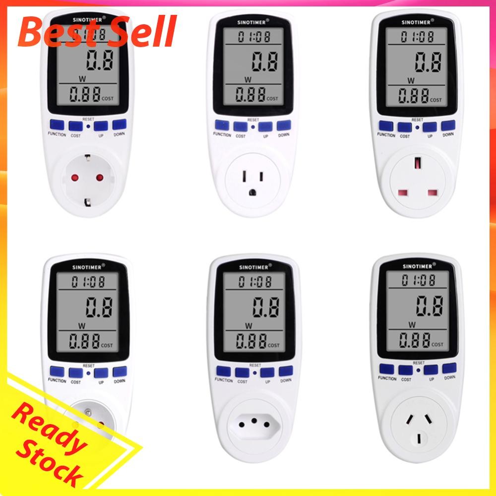 Plug in Power Meter Electricity Analyzer Monitor Socket Voltage ...