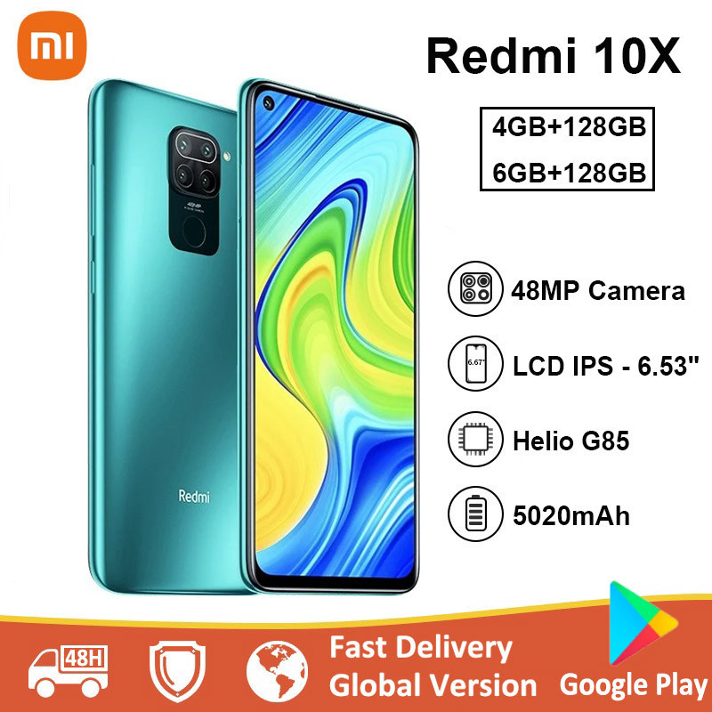 Xiaomi Redmi 10X 4G Redmi Note 9 Battary 5020mAh MTK Helio G85 48MP ...