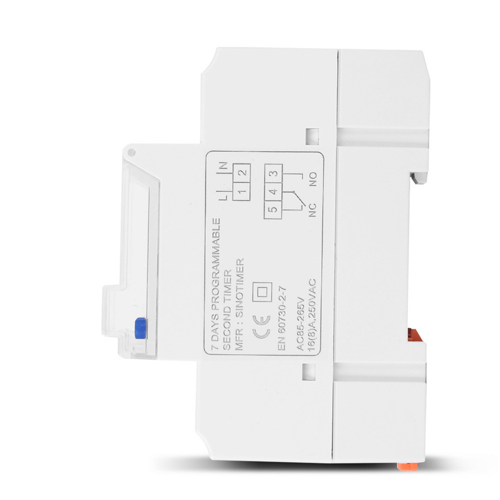 Weekly Programmable Digital Timer Switch LCD Time Relay DIN Rail Mount ...