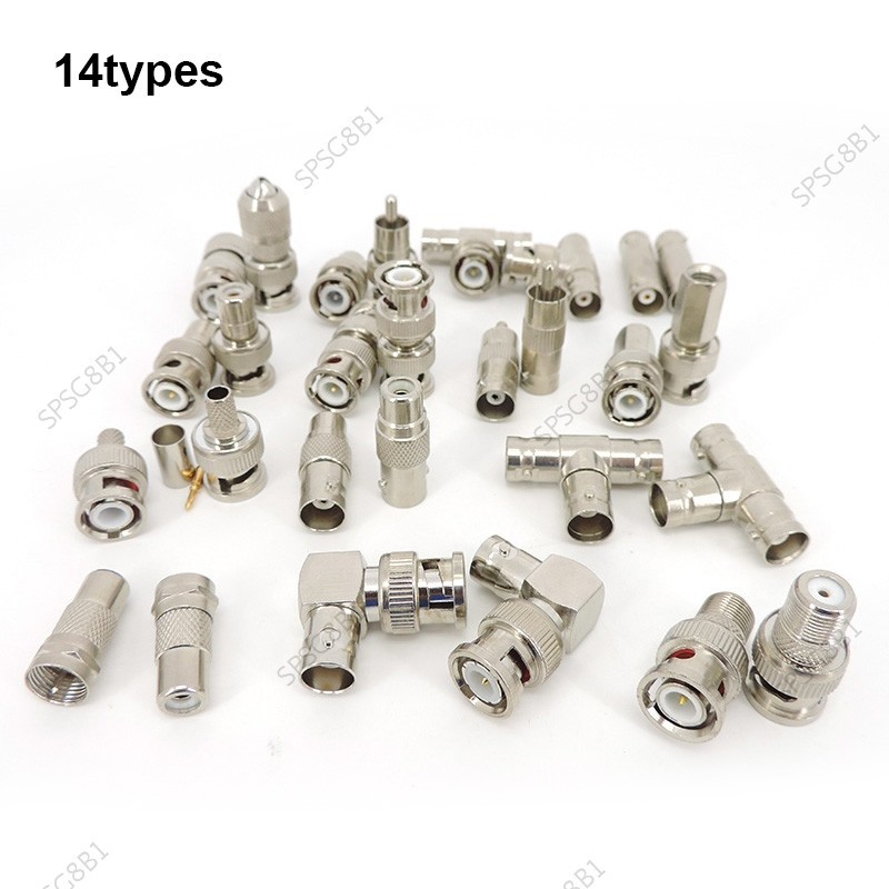 thumbnail image 2 of BNC Male To F-Type Female Jack Adapter - Coax RG59 Cable Connector Coupler - Silver 2 of 4