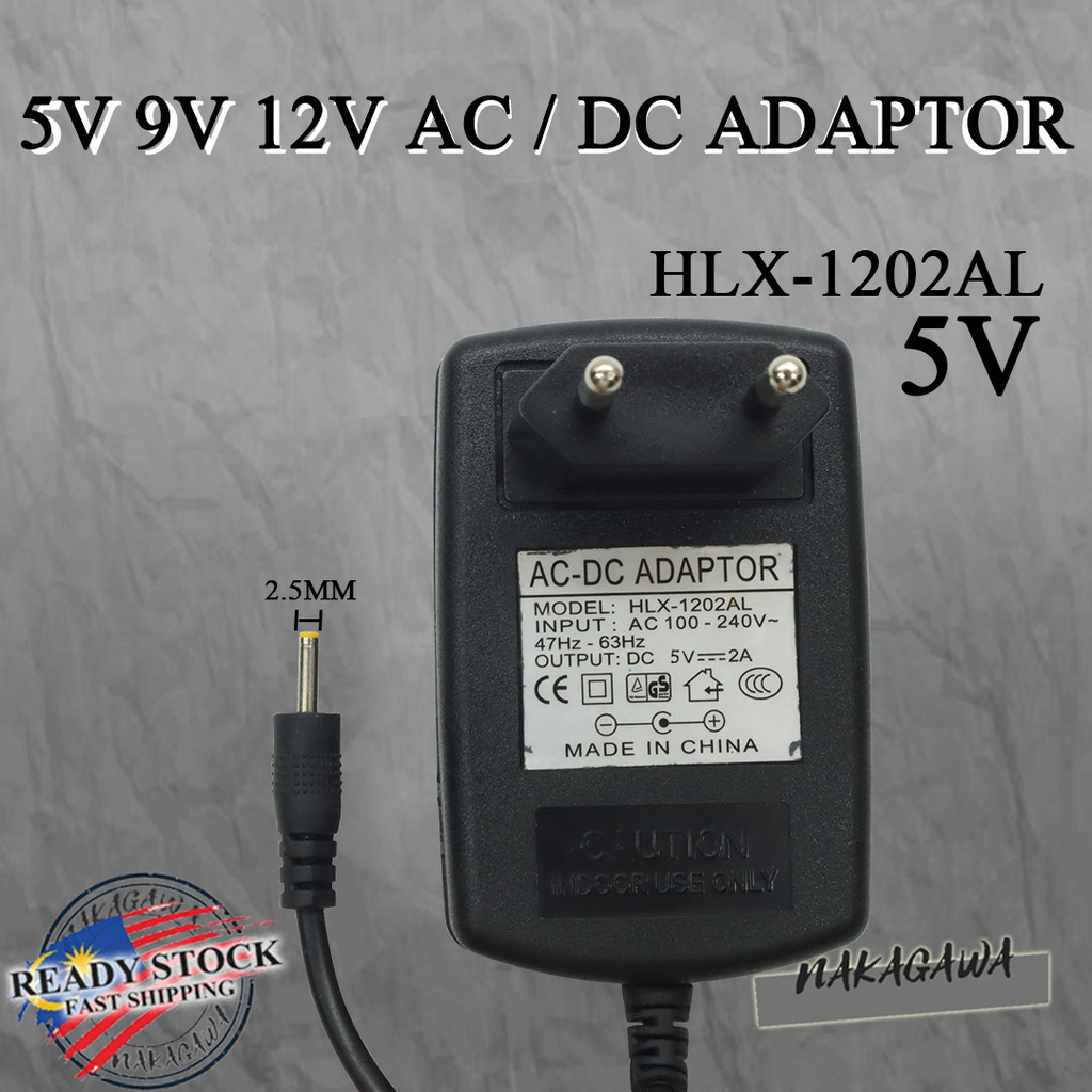 AC / DC ADAPTER ( 2.5MM ) 12V 2A / 9V 2A / 5V 2A UK SWITCHING POWER ...