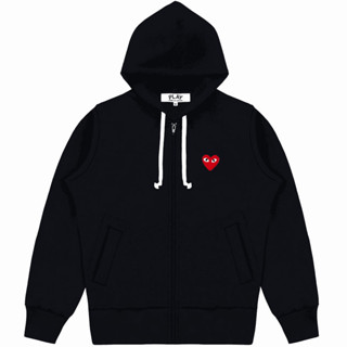 Red best sale cdg hoodie