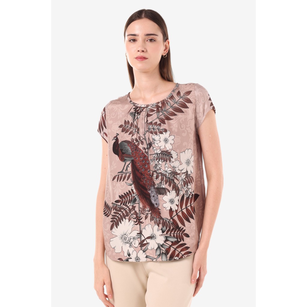 Minimal Efronza Women's Blouse in Love Berry Color | Shopee Singapore
