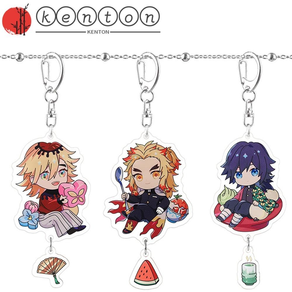 KENTON Demon Slayer Keychain Cute Nezuko Miniatures Kimetsu No Yaiba ...