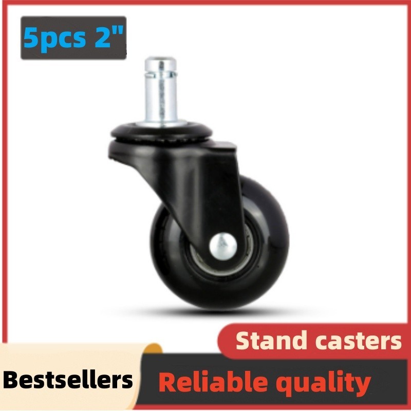 2 Inch Office Chair Casters - 360° Swivel Casters with Threaded Rod ...