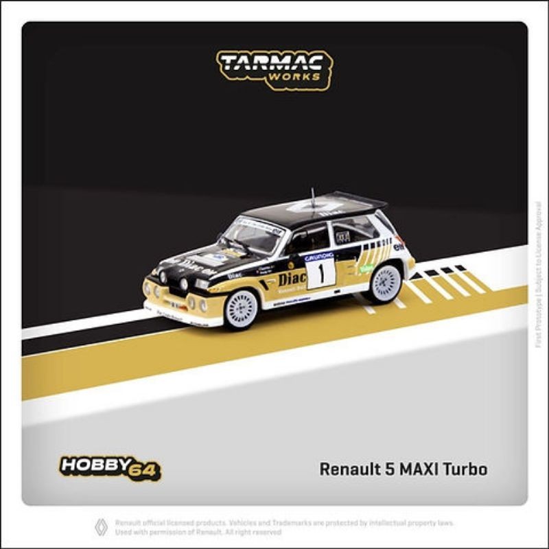 RENAULT 5 Maxi Turbo Francois Chatriot - Michel Perin Rallye de Var (1986), blac