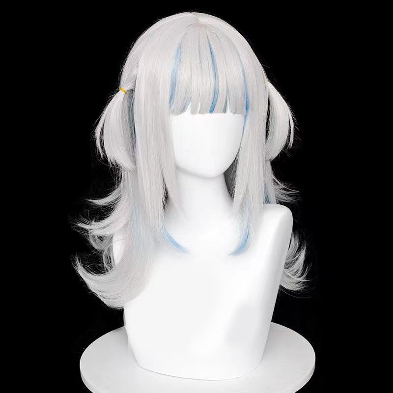 现货 hololive Gawr Gura 噶呜·古拉 虚拟偶像鲨 小鲨鱼 cos假发Hololive Gawr Gura virtual ...