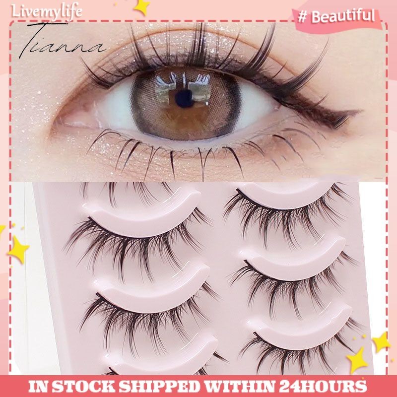 Ready Stock )5pairs 3D Fairy Princess Comics Eyelashes Lashs Natural ...