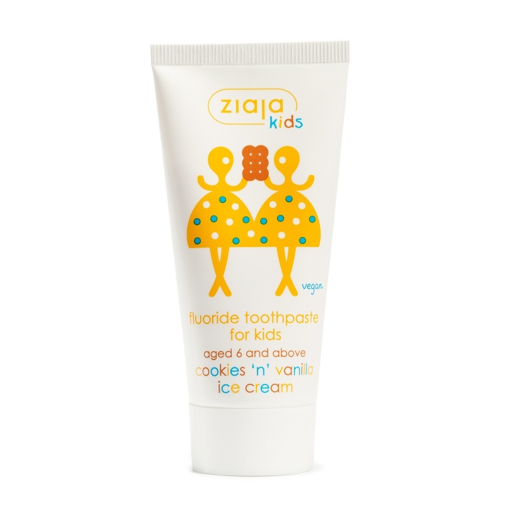 Ziaja Toothpaste For Kids Cookies n Vanilla Ice Cream 50ml | Shopee ...