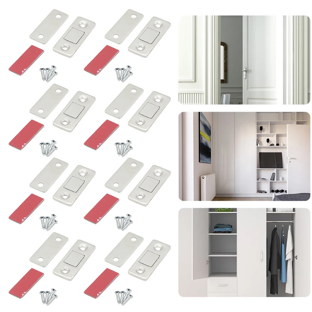 Magnet Türfänger 8er Set - Ultradünn Für Schränke & Schubladen