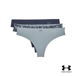 Under Armour Women's UA Pure Stretch Blue Printed Thong 3-Pack