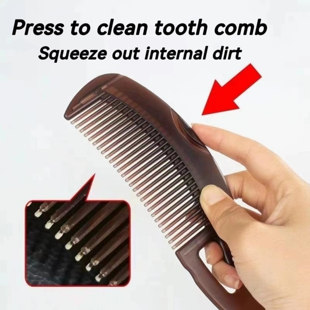 Energy Comb Press Hollow Comb No Wash Dandruff Grease Massage Comb ...