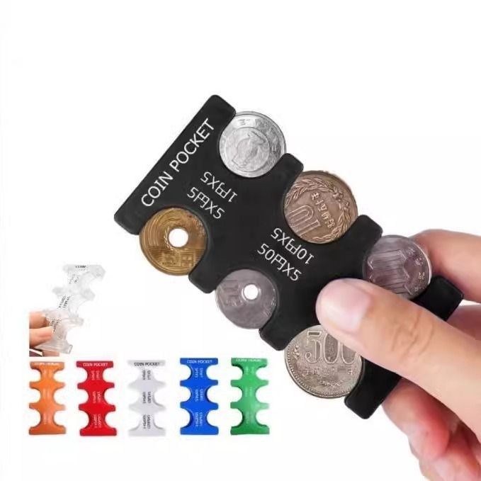 Coin Holder Japanese Plastic Coin Sorting Coin Purse ABSPlastic Coin Clip Portable Coin Purse Shopee Singapore