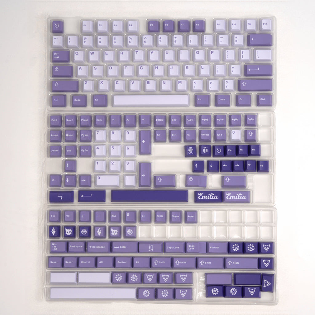 [⌨️ LandingPad] Frostwitch Keycaps Purple Emilia Doubleshot ABS with ...