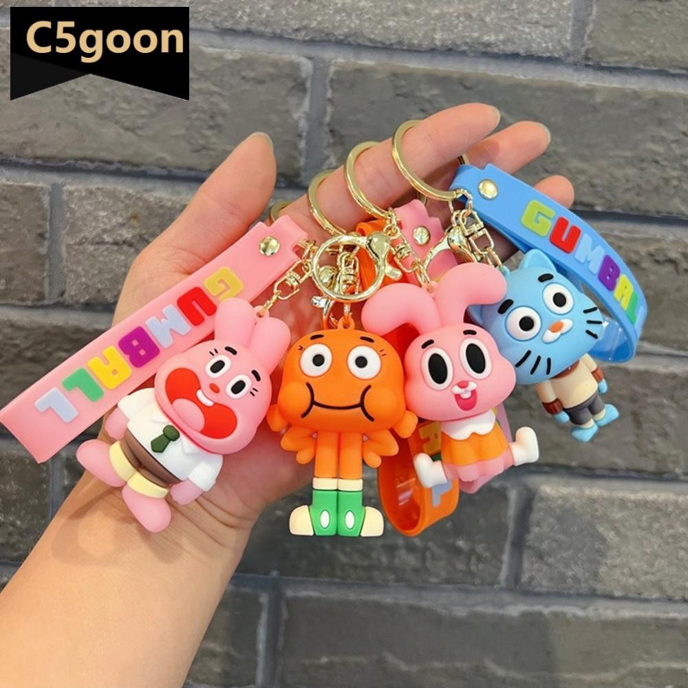 C5GOON Cute Cartoon Amazing World of Gumball Anime Figurine Keychain ...