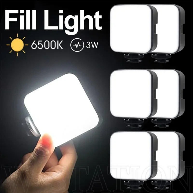 6500K Mini LED Fill Light - 3 Levels Mini Portable Camera Lamp - Phone ...