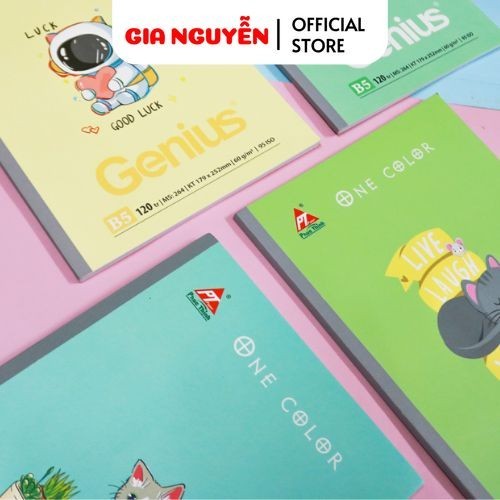 COMBO of 5 Genius One Color bound notebooks - 80/120/200 Pages ...