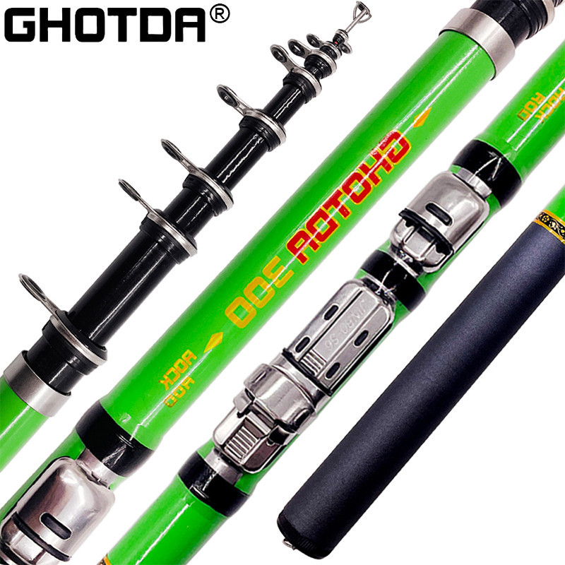 GHOTDA 1.5M 1.8M 2.1M 2.4M 2.7M 3.0M Rock Fishing Rod Spinning M Power ...