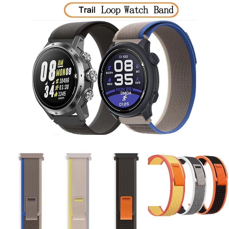 20mm 22mm Trail Loop Watch Band Nylon Strap For COROS PACE 2 3 APEX 2 Pro APEX Pro APEX 42mm 46mm Replacement with Smart Watchband