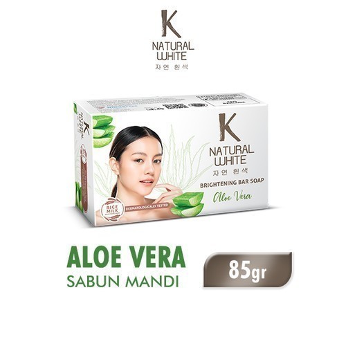 K Natural White Bar Soap 85gr - Sabun Mandi Batang - Merah Jingga Official - Gambar 2