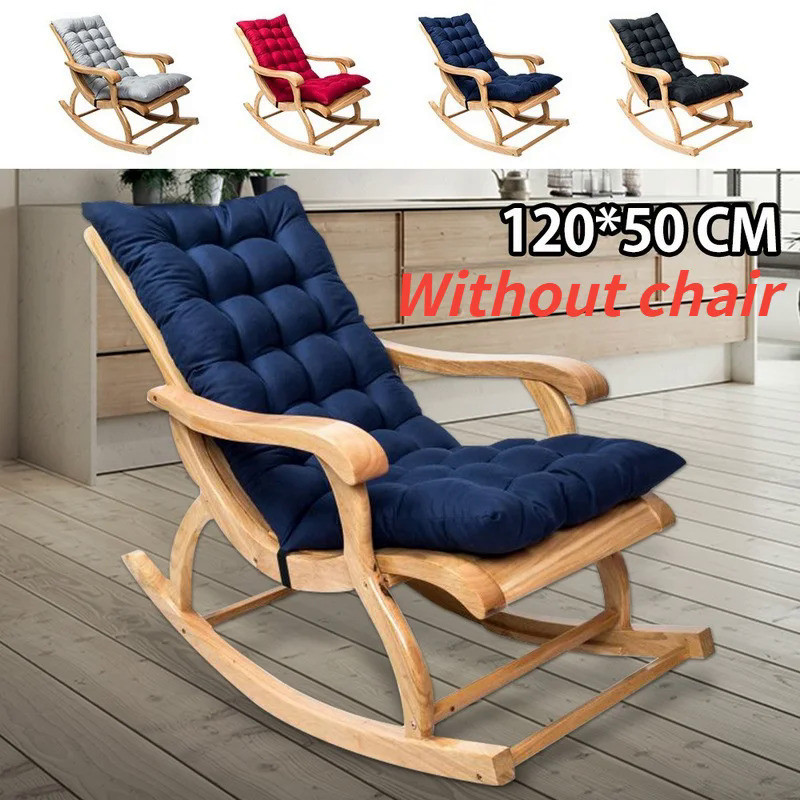 120x50cm Non-slip Rocking Chair Backrest Cushion Home Garden Terrace ...