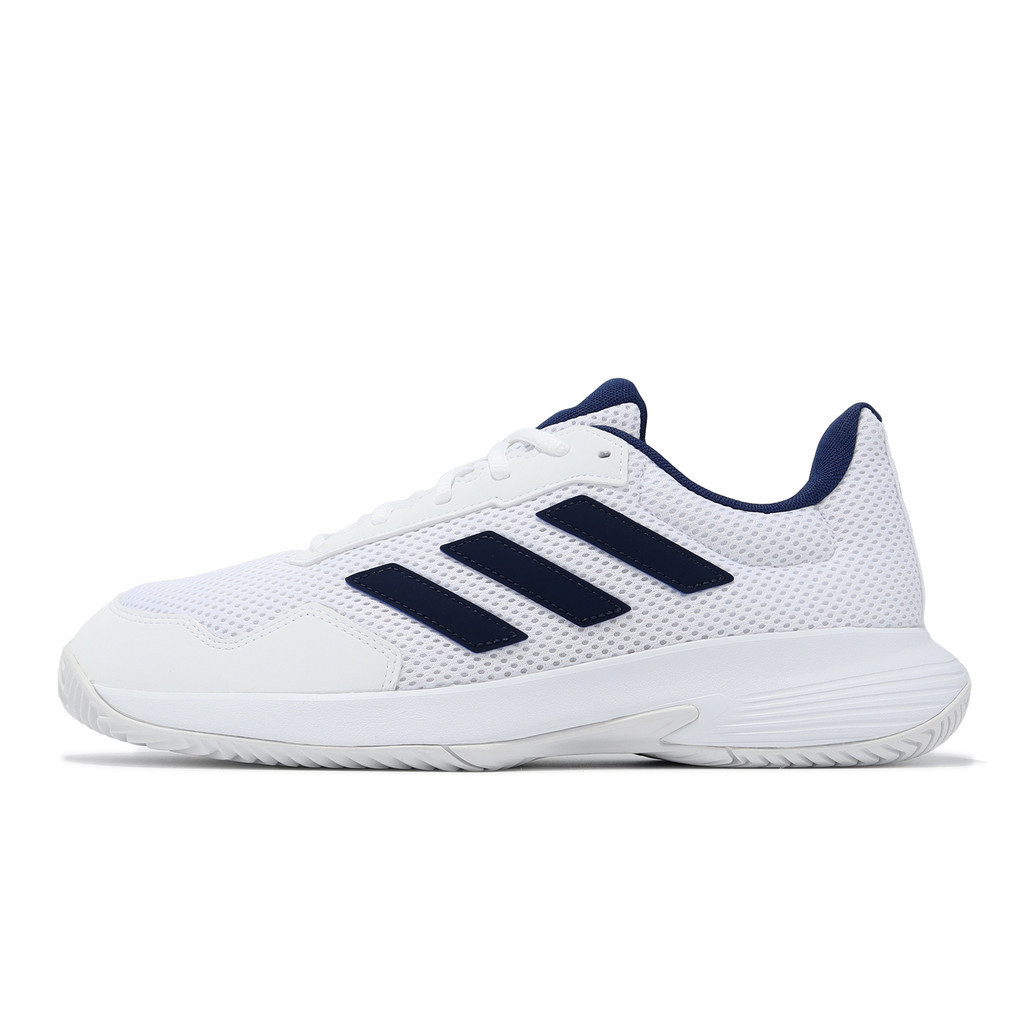 adidas Tennis Shoes Game Spec 2 Men's Women's White Blue Cushioning