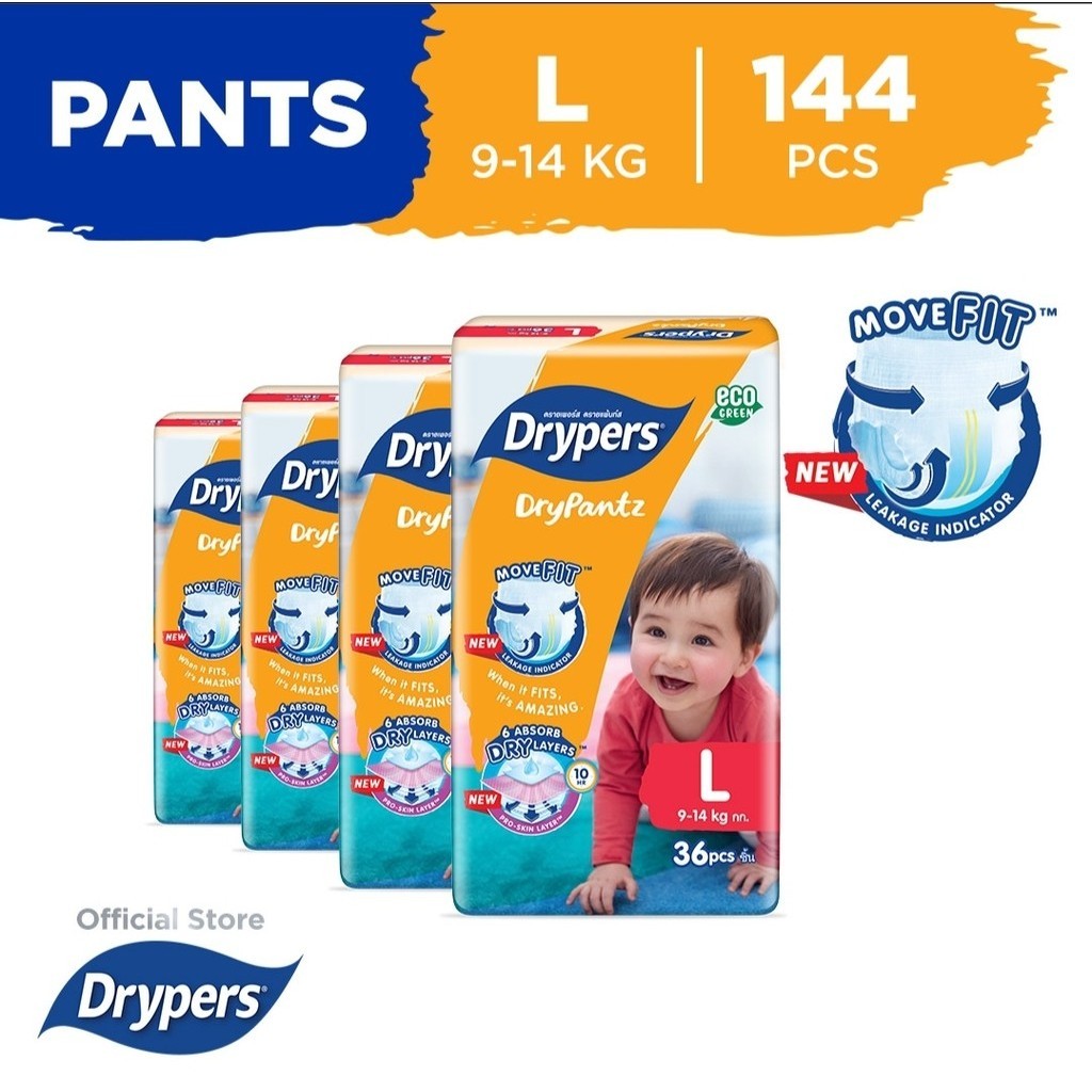 Drypers DryPantz Pants Baby Diaper L Size Carton Shopee Singapore