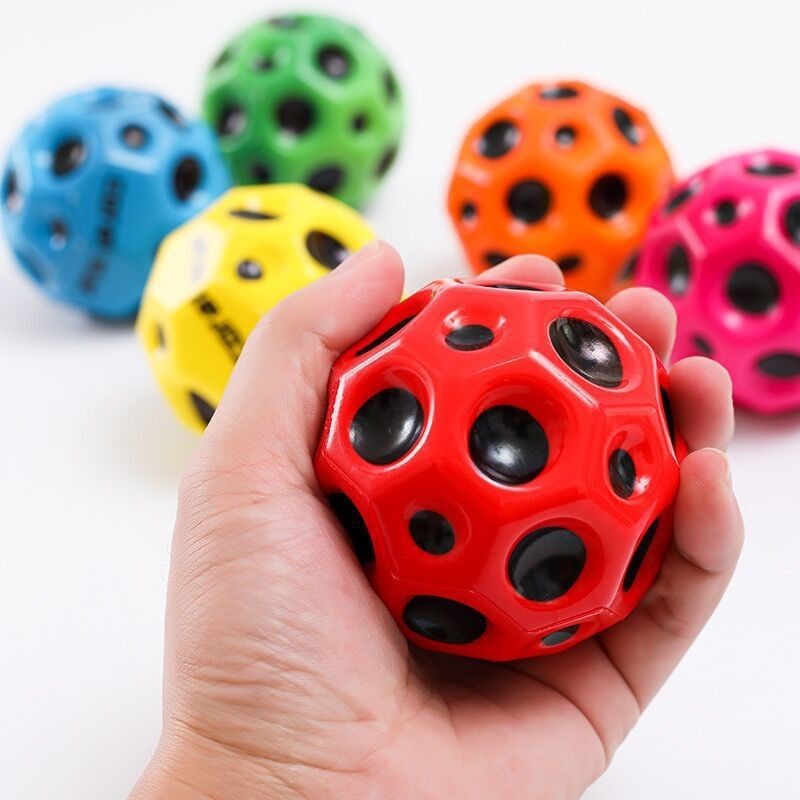 Pu Bouncy Ball Hole Ball Coral Ball Moon Ball Rubber Ball Diameter 6 ...