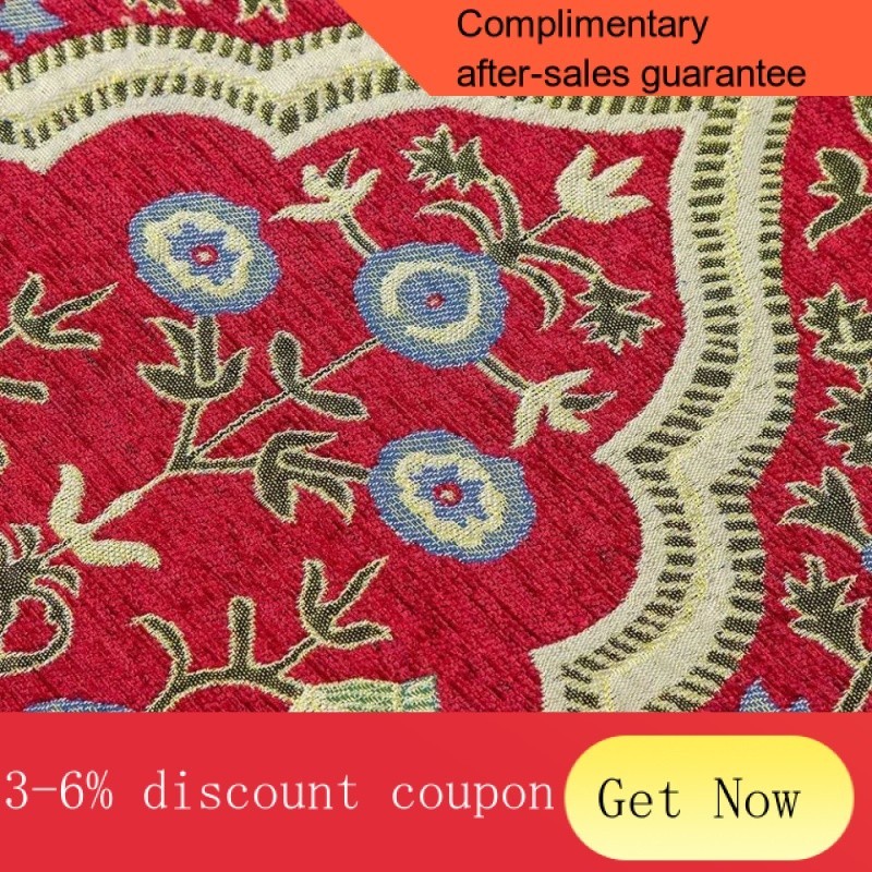 X.D Carpets New Big Flower Chenille Prayer Mat Muslim Home Mosque