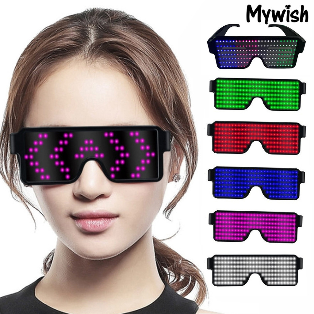 [MY]Electronic Eyeglasses with Luminous LED Light Birthday Party ...