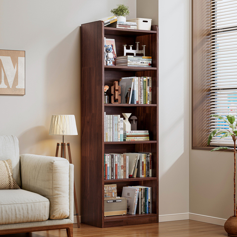J-H/Solid Wood Corner Bookshelf Storage Rack Floor-standing Living Room ...